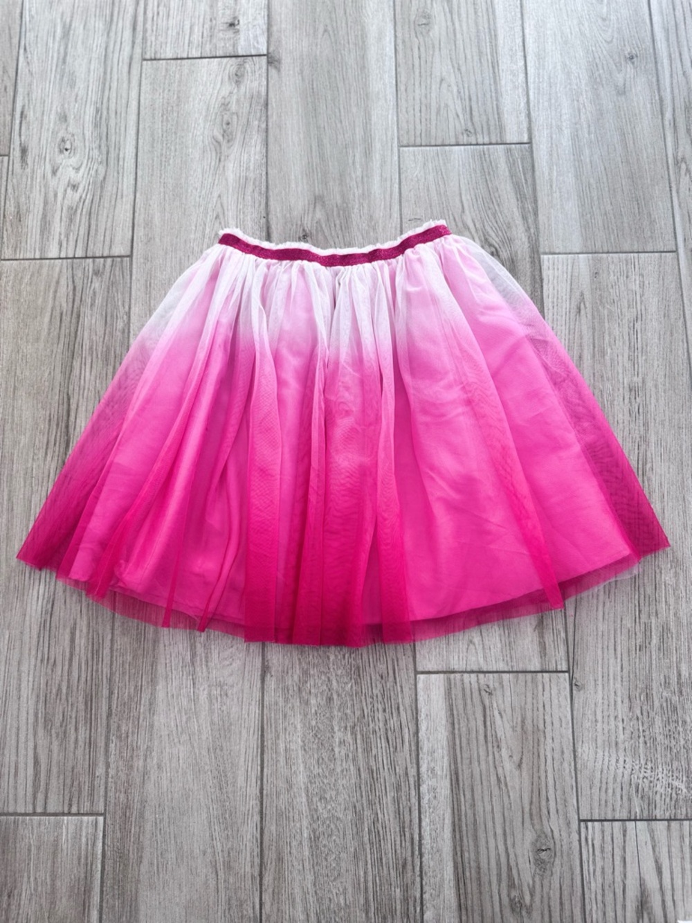 Crazy 8 Ombre Pink Tulle Skirt Layered Flowy Size Girl Medium